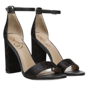 Sam Edelman Women's Yaro Dress Sandal, LEOPARD HAIR LEATHER, size 10, NWOT